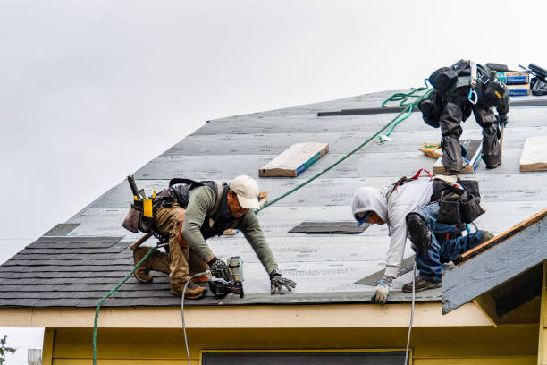 Professional Roof Inspection technician working in Bath, ME